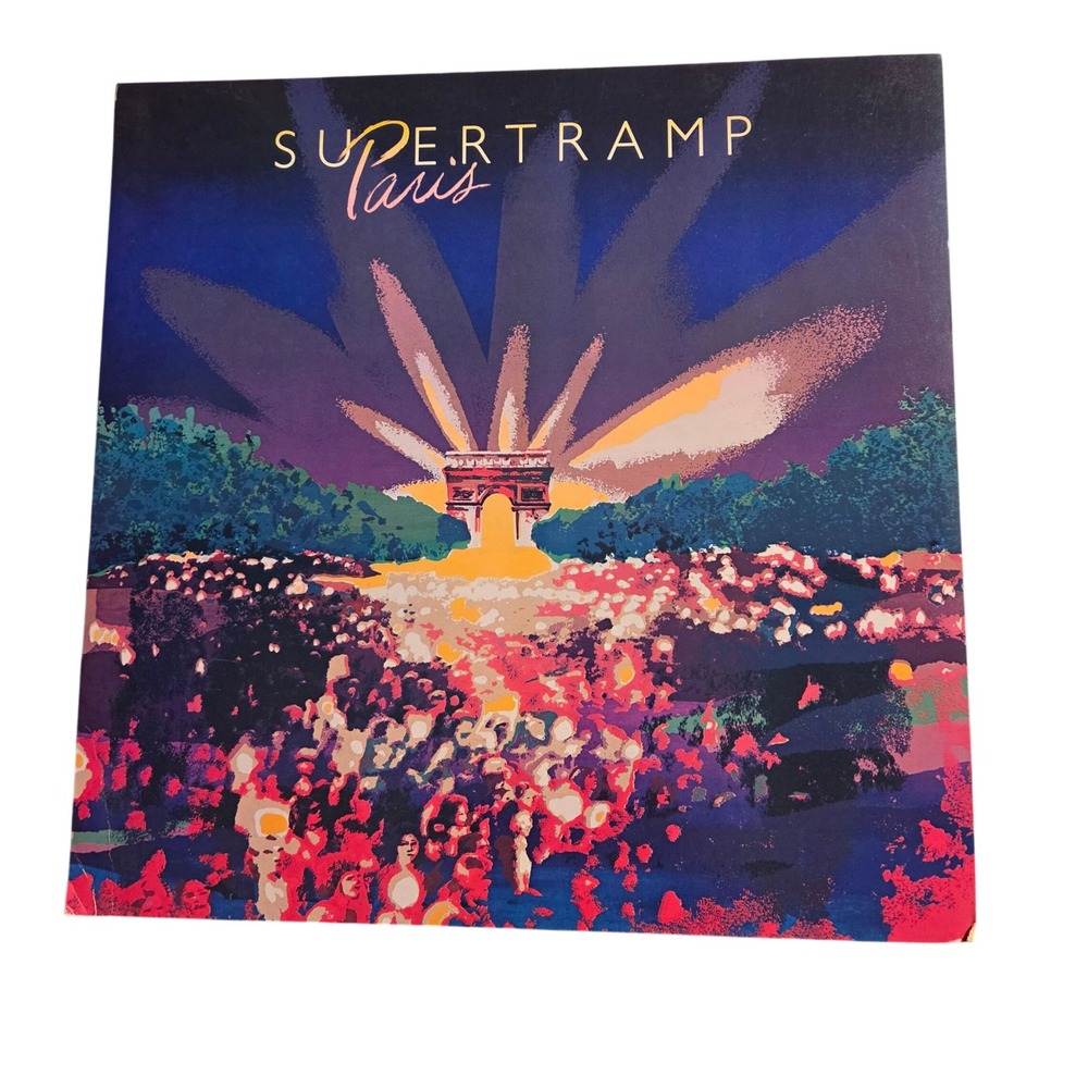 Supertramp Paris Vintage 1980 Promo Flat Album Poster 12x12 A&M Records Rock